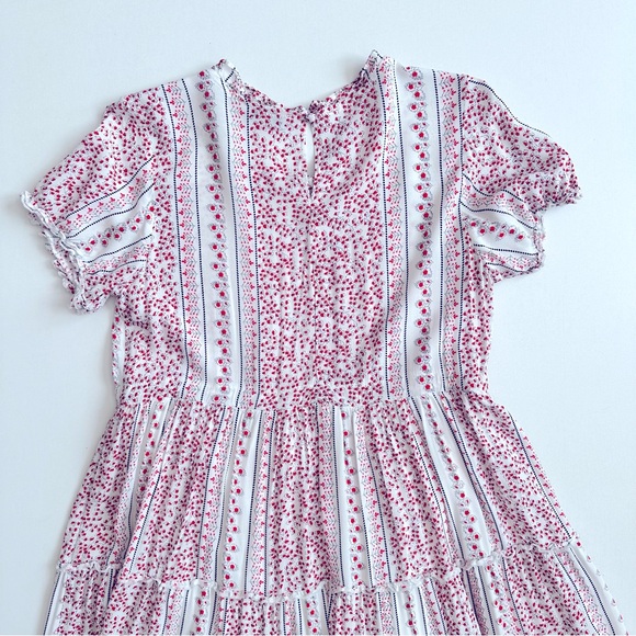 Hello Honey Tiered Floral Midi Dress Size M/L - Picture 4 of 8